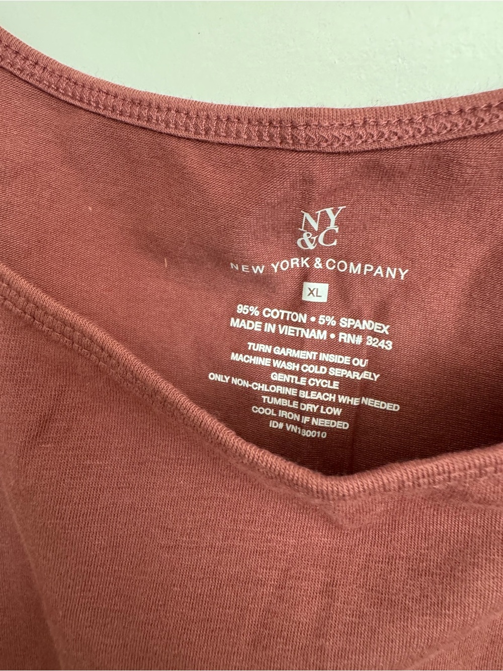 New York & Company Scoop Neck Tank Top - Dusty Rose - Picture 3 of 5